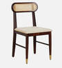 Berlin Solid Wood 4 Seater Dining Set In Walnut Finish