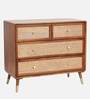 Berlin Solid Wood Chest Of Drawer In Teak Honey Finish