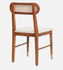Berlin Solid Wood Dining Chair In Teak Honey Finish Set Of 2