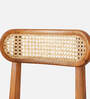 Berlin Solid Wood Dining Chair In Teak Honey Finish Set Of 2