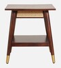 Berlin Solid Wood End Table In Walnut Finish