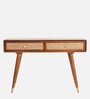 Berlin Solid Wood Study Table In Teak Honey Finish