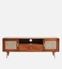 Berlin Solid Wood Tv Console In Teak Honey Finish