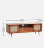 Berlin Solid Wood Tv Console In Teak Honey Finish