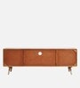 Berlin Solid Wood Tv Console In Teak Honey Finish