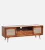 Berlin Solid Wood Tv Console In Teak Honey Finish