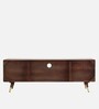 Berlin Solid Wood Tv Console In Walnut Finish