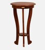 Boswyn Sheesham Wood End Table In Scratch Resistant Honey Oak Finish