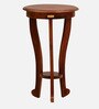 Boswyn Sheesham Wood End Table In Scratch Resistant Honey Oak Finish