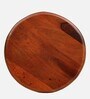 Boswyn Sheesham Wood End Table In Scratch Resistant Honey Oak Finish