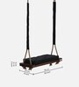 Botad Solid wood Swing in Black Colour