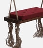 Botad Solid wood Swing in Dark Red Colour