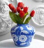 Botanic vase Blue Colour Ceramic Table Vase