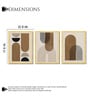 Modern Geometric Arched Framed Wall Art Set of 3