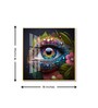 Botanical Gaze Glass Finish Square Wall Art