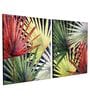 Botanical Multicolour Synthetic Wood Framed Canvas Art Print