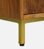Botswana Acacia Wood 1 Door Bookshelf In Natural Finish