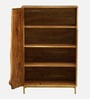 Botswana Acacia Wood 1 Door Bookshelf In Natural Finish