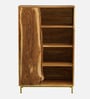 Botswana Acacia Wood 1 Door Bookshelf In Natural Finish