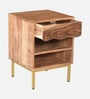 Botswana Acacia Wood Bedside Table In Natural Finish
