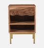 Botswana Acacia Wood Bedside Table In Natural Finish