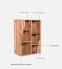Botswana Acacia Wood Bookshelf In Natural Finish