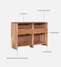 Botswana Acacia Wood Console Table In Natural Finish