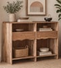 Botswana Acacia Wood Console Table In Natural Finish
