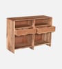 Botswana Acacia Wood Console Table In Natural Finish