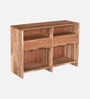 Botswana Acacia Wood Console Table In Natural Finish
