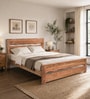 Botswana Acacia Wood Queen Size Bed In Natural Finish
