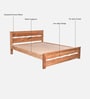 Botswana Acacia Wood Queen Size Bed In Natural Finish