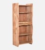 Botswana Acacia Wood Tall Bookshelf In Natural Finish