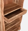 Botswana Acacia Wood Tall Bookshelf In Natural Finish