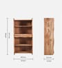Botswana Acacia Wood Tall Bookshelf In Natural Finish