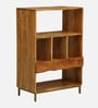 Botswana Acacia Wood Tall Bookshelf In Natural Finish