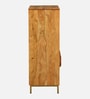 Botswana Acacia Wood Tall Bookshelf In Natural Finish