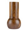 Bottle Brown Teak Wood Table Vase