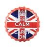 Bottle Caps Vintage Wall Decor Sign Keep Calm And Carry On