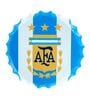 Bottle Caps Wall Decor Sign Argentine Football Association