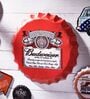 Bottle Caps Wall Decor Sign Budweiser Red Vintage Bar Decor
