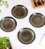 Bottle Green Snacks Plate Set of 4