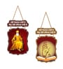 Set of 2  Guru Nanak Ji & Sikh Symbol Plaque