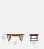 Botwin Sheesham Wood Coffee Table In Provincial Teak Finish