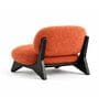 Boucle 1 Seater Sofa In Orange Colour