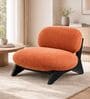 Boucle 1 Seater Sofa In Orange Colour