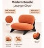 Boucle 1 Seater Sofa In Orange Colour