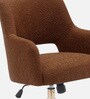 Boucle Executive Chair With 360  Swivel In Tan Colour