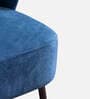 Boucle Lounge Chair In Blue Color