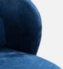 Boucle Lounge Chair In Blue Color